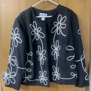 BFA Classics Floral Embroidered Women’s Jacket Size 24W